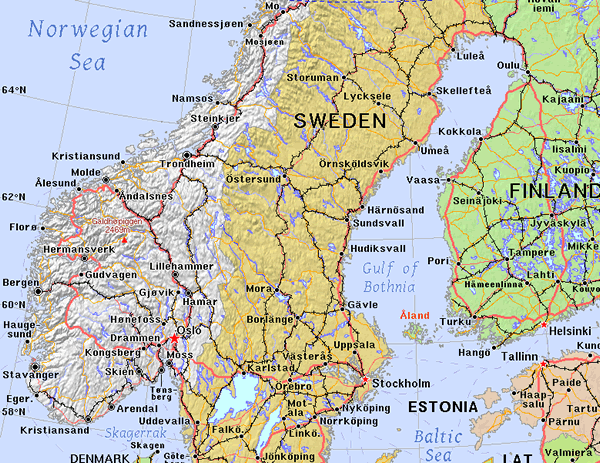 Norway to Sweden